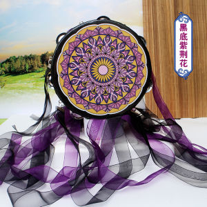 Đàn Trống Tay Phong Cách Dunhuang Nhiều Màu Sắc Cho Trẻ Em Đồ Trang Trí Chụp Ảnh Ngoài Trời Đàn Trống Chuông Cho Trẻ Em