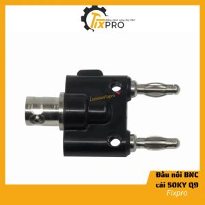 Phích cắm bắp chuối cái 4mm Đầu nối BNC 50KY Q9 Ổ cắm BNC cái chân đồng loại xịn