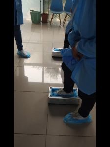 Máy bọc dép tự động Máy bọc giày di động bọc dép giày chống bụi mưa dùng cho nhà xưởng phòng sạch gia đình tặng thêm 100 bọc giày