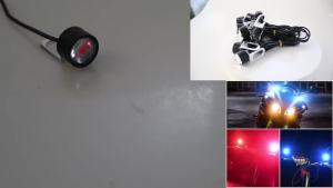2PCS Super Bright Motorcycle Led Light Eagle Eye Driving Lamp for Scooter Motorbike Modification Brake Light Fog Lamp Accessorie