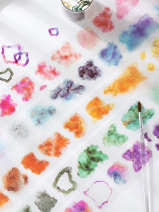 Vintage Creative Watercolor PET Tape Stickers