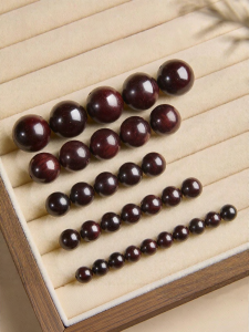 HONGLIANGYUAN | Natural Indian Small-leafed Rosewood Beads Handstring DIY Accessories