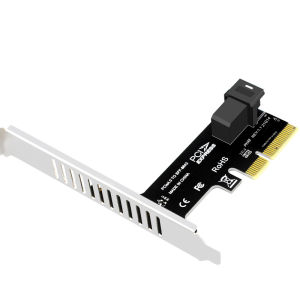 PCIe 4.0 to SFF-8643 SAS/SATA Adapter 4-Port RAID 2.5" NVME SSD Converter HDD Expansion Card for NAS/Server/Desktop