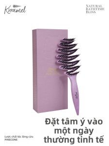 KRRAMEL | Boar Bristle Hair Care Comb Gift Box
