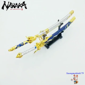 Mô hình Naraka Bladepoint Katana Raikou Ryuzan kiếm 22cm kèm kệ trưng bày