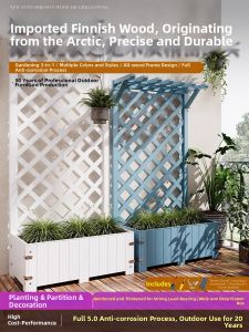 XiMei WoodWork | Outdoor/Indoor Display Rack Wooden Grid Design