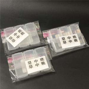 Elderly Medicine Box Portable Storage Organizer Six Grids Pill Box PP Plastic Container for Easy Morning Noon Night Doses