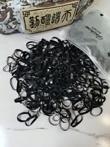 100pcs/box Colorful Thicken Disposable Rubber Bands Gum For Ponytail Holder Elastic Hair Bands