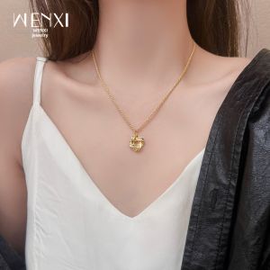 WENXI | Retro Interlocking Knot Twisted Necklace
