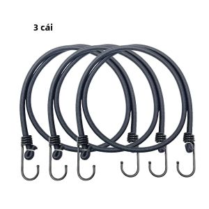 Bộ Dây Thun Bungee 100cm - Dây Buộc Cao Su Đàn Hồi Cao Dùng Cho Hành Lý & Cắm Trại Móc Chữ J Nhiều Tùy Chọn Đóng Gói