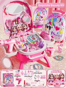 WANJUTEGONGDUI | Elsa Princess Cosmetic Toy Set for Girls