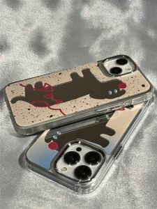 Cute Creative Dachshund Dog Soft TPU Phone Case for Apple 15Promax 14Plus 13Pro 12Mini 11 Anti-Fall Protection Cover Ins Style