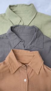 NELKA SHIRT LINEN OVERSIZE: KEMEJA WANITA TERBARU 2023 & ATASAN WANITA TERLARIS