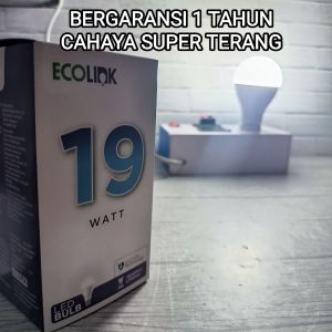 Ecolink Lampu Bohlam LED Bulb 19W 19 WATT Cahaya Putih Bergaransi 1 Tahun
