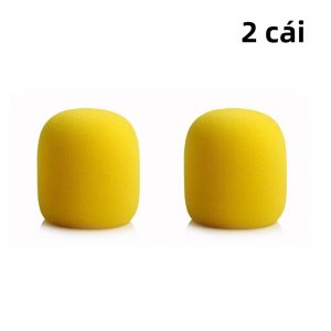Vỏ Bọc Micro Cầm Tay Không Dây Nhiều Màu Sắc 35x7CM Chống Nước Bọt Có Thể Giặt Được Làm Từ Mút Xốp Chống Gió Phù Hợp Với Hầu Hết Các Loại Micro