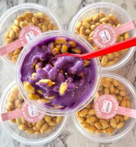 เเครกเกอร์นมเหนียวยก3กระปุก(130กรัม)