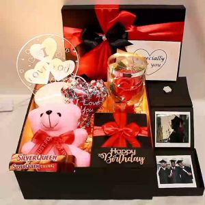 Kado Hadiah Aesthetic Momen Spesial Ulang Tahun & Anniversary – Gift Box & Hampers Eksklusif Spesial untuk Orang Tersayang – Kado Romantis Ulang Tahun & Anniversary – Hadiah Ulang Tahun Wisuda Anniversary (AUDY)