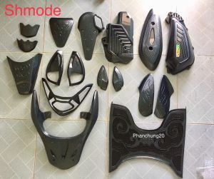 FULL BỘ ỐP PHỤ KIỆN TRANG TRÍ DÙNG CHO ĐỜI XE SHMODE 2020 2021 2022 2023 2024 CACBON
