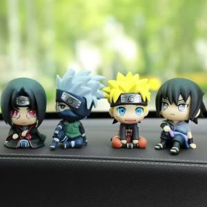 Bandai | Naruto Anime PVC Hình Bộ-Uzumaki Naruto Kakashi Uchiha Sasuke Itachi Dễ Thương Q Figurals Đồ Chơi Mô Hình Cho Quà Tặng Giáng Sinh