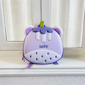 Cute Cartoon Kids Backpack Eggshell Shanzhu Girl Kindergarten Bag Super Light Dual Shoulder Bag for Boys And Girls