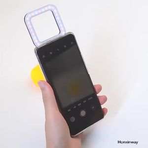2024 magnetic selfie light 2in1 adjustable 180° flip phone bracket led fill light for iPhone 16 15 14 13 12 Android makeup