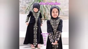 Gamis Abaya Turki Anak Perempuan + Kerudung Umur 2-12 Tahun: Baju Hitam Id Al Habsyi Terbaru Lebaran 2025-2026