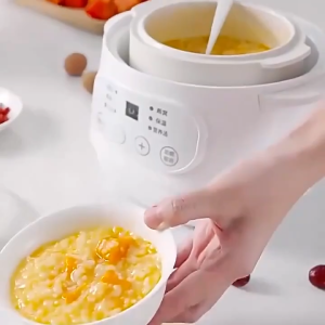 XM200W Electric Slow Cooker Food Steamer Stew Cup Multicooker Ceramic Pot Cubilose Stew Pregnant Tonic Baby Supplement Food Warmer