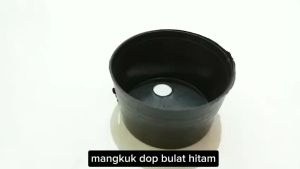 Dop Sambungan Kabel Listrik Bulat Hitam