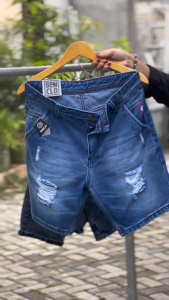 Celana jeans pendek pria distro  |  Celana jeans pendek denim