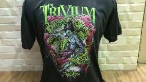 Kaos Trivium Metal Band T-Shirt Casual Bahan Katun Premium Standar Distro