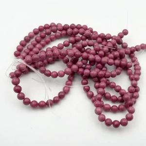 Pink Rhodonite 6mm 8mm 10mm Stone Smooth Round Loose Beads 15"Strand For Jewelry Gift Bracelets Necklace Charms Woman Lucky Gift
