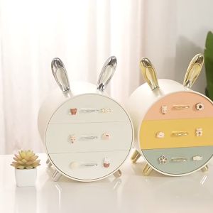 FH-K179 Rak Susun Kelinci Rak Kosmetik Serbaguna Cute Stuff Organizer / Rak Laci Mini Colorfull