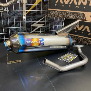 KNALPOT FULLSYSTEM STAINLESS BLUE MOON TYPE AVA-SS2 ORIGINAL AVANTE PREMIUM VARIO BEAT MIO NMAX PCX