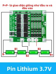 Bảng Bảo Vệ Sạc Pin Lithium BMS 4S 3.2V 3.7V 30A LiFePO4 12.8V 14.4V Tương Thích Với Các Gói Pin 18650 32650 Có Chức Năng Cân Bằng