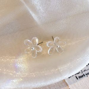 ต่างหูดอกไม้เรซินหวานสำหรับผู้หญิง 2025 ดีไซน์ใหม่ ดีไซน์หรูหรา ต่างหูแบบเล็ก ต่างหูตกแต่งหู ต่างหูแฟชั่น