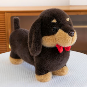 หมาลูกหม้อสุดน่ารักสวมหมวกปาร์ตี้ หมอนรองคอสัตว์ประดับเข็มขัดแบบยาว หมอนรองศีรษะสำหรับเด็ก หมอนรองศีรษะสำหรับนอน หมาป่าสุดน่ารัก