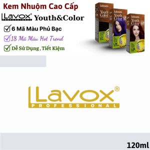 Kem Nhuộm Cao Cấp Lavox Youth & Color 120ml Màu nhuộm phủ tóc bạc màu nhuộm hot trend nhuộm tóc tại nhà tiện lợi.
