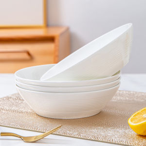 High Aesthetic Value Salad Fruit Bowl Porcelain Ceramic Soup Bowl Japanese Style Dining Utensils Home Use Noodles Bowl