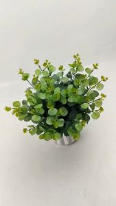 Daun Dollar KW cabang 7 Tiruan Artificial Daun Ekaliptus Eucalyptus - Daun Bunga Artifisia Imitasi - Rumput Tanaman Murah Import Hiasan wedding lamaran