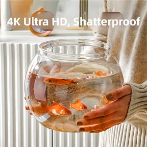 FEIZHUXIANSEN | Acrylic Fish Tank Round Transparent Like Glass