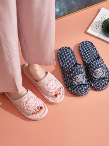 Dép Vải Cotton Nguyên Chất Cho Cặp Đôi Dép Vải Cotton Mềm Chống Trượt Dép Vải Cotton Mềm Ba Lớp Dép Vải Cotton Cho Gia Đình Mùa Xuân Thu Đông