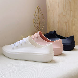 Giày Đi Mưa Mùa Hè Nhẹ Thời Trang Cho Nữ Giày Thể Thao Chống Trượt Chống Thấm Nước Giày Cao Gót PVC Giày Bốt Ngắn