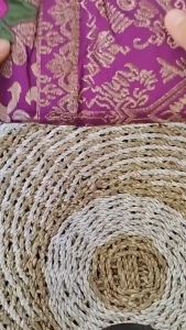 Sixmo Kamen Songket Bordir Anjani Katun strait bordir kamen / rok bali Untuk Berkebaya