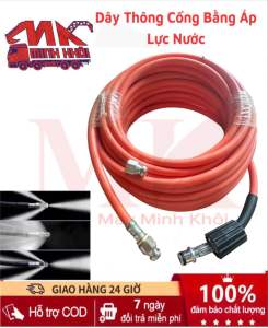 Cuộn Dây Thông Tắc Cống Bằng Áp Lực Nước Sử Dụng Máy Rửa Xe Đã Kèm Đầu Van