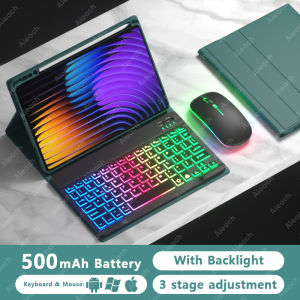 GOYN Keyboard Case For Xiaomi Pad 5 6 6S 7 7S Pro Case with Backlight & Pencil Holder For Redmi Pad SE/ Pad Pro/ Pad 2 Case