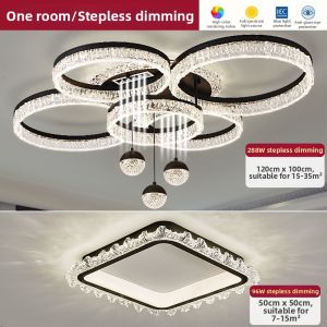 Aiskdan | Luxury Italian Style Ceiling Light Ice Cracked Crystal Balls with Spotlights