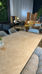 Modern Extendable Spanish Ceramic Tempered Glass Dining Table Extendable Dining Table