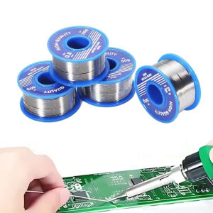 ลวดบัดกรีจุดหลอมเหลวต่ำ 0.8/1 มม. แกนโรซิน ป้องกันสิ่งแวดล้อม แถบดีบุก อุปกรณ์เชื่อม วัสดุสิ้นเปลือง ใช้กับไฟแช็กได้