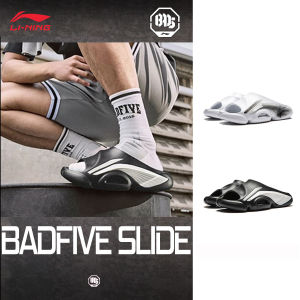 LI-NING BADFIVE SLIDE OG Mens Basketball Off-Court Slippers Lightweight Stable Support Anti-slip Sports Sandals ABTV007 Legit Official Store
