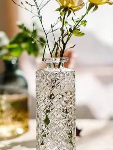 Glass Vase for Desktop Decoration Flower Vase Home Decor Aesthetic Nordic Decorative Iems for Home Vintage Home Decor Gift